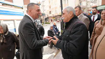 Başkan Şimşek esnafı ziyaret etti