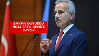 Bakan duyurdu hızlı tren denize iniyor