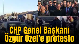 CHP Genel Başkanı Özgür Özel'e protesto