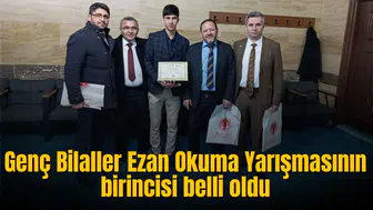 Genç Bilaller Ezan Okuma Yarışmasının birincisi Ramazan Efe Kocatürk oldu
