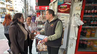 İYİ PARTİ ŞEHZADELER KARAKÖY ESNAFINI ZİYARET ETTİ