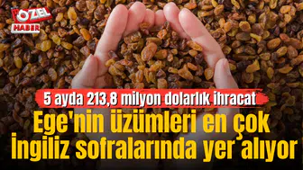 Ege'nin üzümleri en çok İngiliz sofralarında yer alıyor