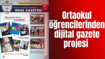 Ortaokul öğrencilerinden dijital gazete projesi