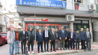 MHP’li Erkan Akçay’dan Kahveciler Odası’na hayırlı olsun ziyareti