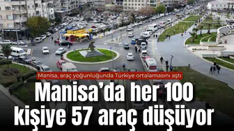 Manisa, araç yoğunluğunda Türkiye ortalamasını aştı