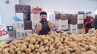 Bu patateslerin bir tanesi 1 kilo geliyor