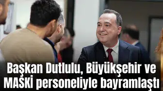 Başkan Dutlulu, personeliyle bayramlaştı