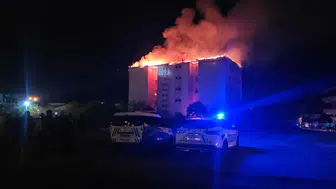 Öğrenci yurdunda yangın paniği