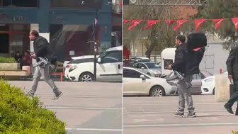 Uzun namlulu silahla rastgele ateş açtı