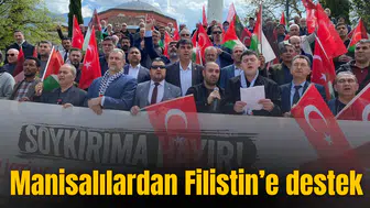 MANİSALILAR FİLİSTİN’E DESTEK VERDİ