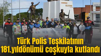 Türk Polis Teşkilatının 181.yıldönümü coşkuyla kutlandı