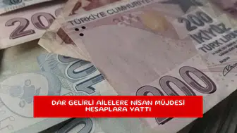 Dar gelirli ailelere Nisan müjdesi hesaplara yattı