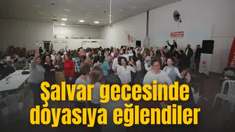 Manisa'da şalvar gecesinde doyasıya eğlendiler