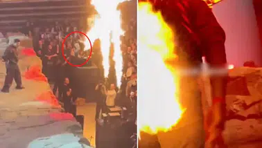 Lvbel C5 konserinde yangın paniği