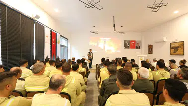 MANİSA’DA ORMAN YANGINLARIYLA MÜCADELEDE İŞ BAŞI EĞİTİMİ