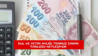 Dul ve yetim aylığı temmuz zammı tablosu netleşiyor