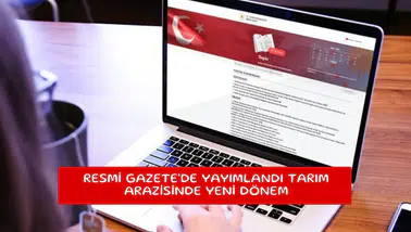 Resmi Gazete'de yayımlandı tarım arazisinde yeni dönem