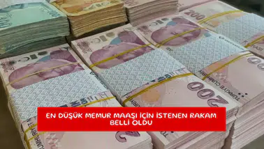 En düşük memur maaşı için istenen rakam belli oldu