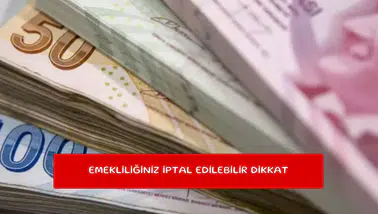 Emekliliğiniz iptal edilebilir dikkat