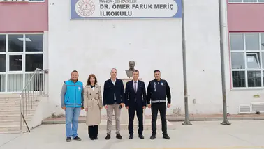 İLÇE MİLLİ EĞİTİM MÜDÜRÜ GENÇAY DR. ÖMER FARUK MERİÇ İLKOKULUNU ZİYARET ETTİ