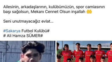 15 yaşındaki futbolcu kazada hayatını kaybetti