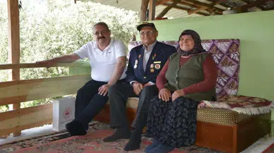 Kaymakam Sağlam'dan Kıbrıs gazilerine ziyaret