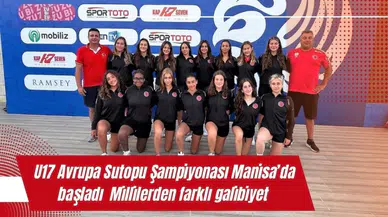 U17 Avrupa Sutopu Şampiyonası Manisa’da başladı  Millilerden farklı galibiyet
