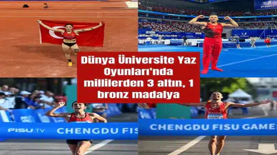 Dünya Üniversite Yaz Oyunları'nda millilerden 3 altın, 1 bronz madalya