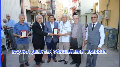 Başkan Çelik’ten Gönüllülere Teşekkür 