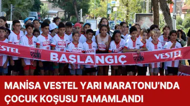 Manisa Vestel Yarı Maratonu’nda Çocuk Koşusu Tamamlandı 