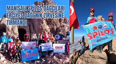 Manisalı Spilos Dağcıları Erciyes Dağı’nın Zirvesine Tırmandı 