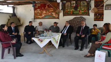Kaymakam Sağlam, Kıbrıs gazisini evinde ziyaret etti