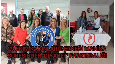 29 Ekim Kadınları Derneği Manisa Şubesinden 'Diyabet' Farkındalığı
