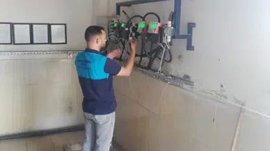 Karaağaçlı’nın içme suyu arıtma tesisi kontrol edildi