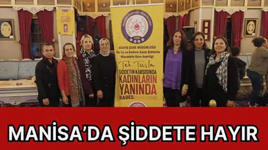 Manisa’da Şiddete hayır 