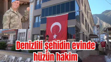 Denizlili şehidin evinde hüzün hakim