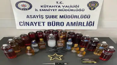 Kaçak alkol ve silah operasyonu