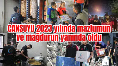 CANSUYU 2023 yılında mazlumun ve mağdurun yanında oldu