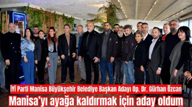 Gürhan Özcan, gazetecilerle bir araya geldi: “Manisa’yı ayağa kaldırmak için aday oldum” 