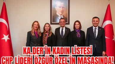 KA.DER'İN KADIN LİSTESİ CHP LİDERİ ÖZGÜR ÖZEL'İN MASASINDA!