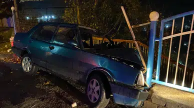 Kayganlaşan yol kazaya neden oldu: 2 yaralı