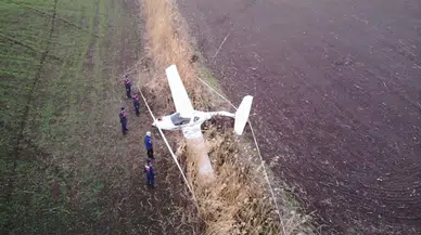 Motorunda sorun oluşan eğitim uçağı iniş yaptığı yerden kaldırıldı