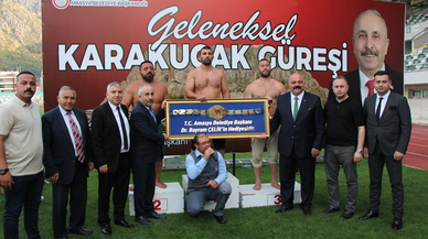 Amasya karakucak güreşlerinde başpehlivan Rıza Yıldırım oldu