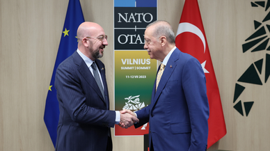 Cumhurbaşkanı Erdoğan, AB Konseyi Başkanı Michel ile görüşme gerçekleştirdi