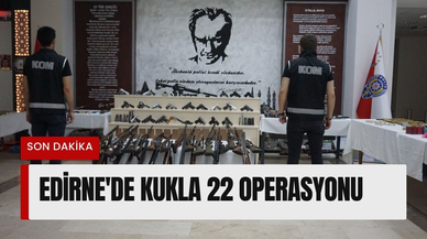 Edirne’de “Kukla 22” operasyonunda adeta cephanelik çıktı