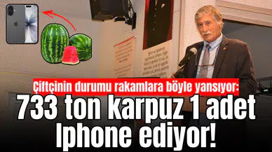 Çiftçinin durumu rakamlara böyle yansıyor: 733 ton karpuz 1 adet Iphone ediyor!