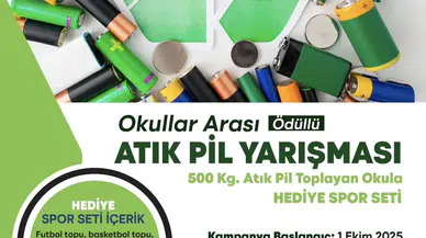 Yunusemre’de Okullar Arası Atık Pil Toplama Yarışması Başladı
