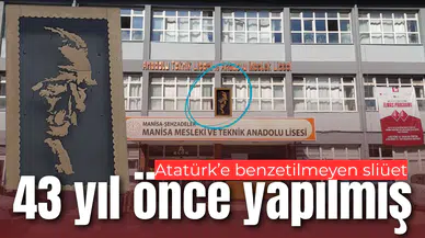 Atatürk’e benzetilmeyen sliüet 43 yıl önce yapılmış