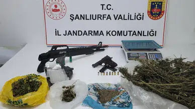 Şüpheli evden uyuşturucu madde ve silah çıktı