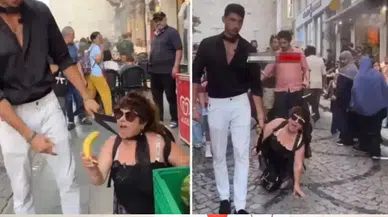 Pes: Kadına tasma takıp dolaştırdı